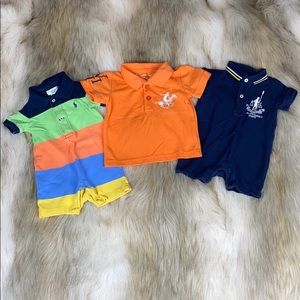 Ralph Lauren Boy Bundle, 2 Onesie & Top